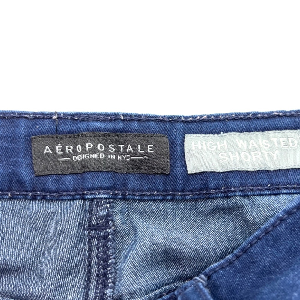 Aeropostale Jean Shorts High Waisted Shorty Size 4 - Picture 4 of 4